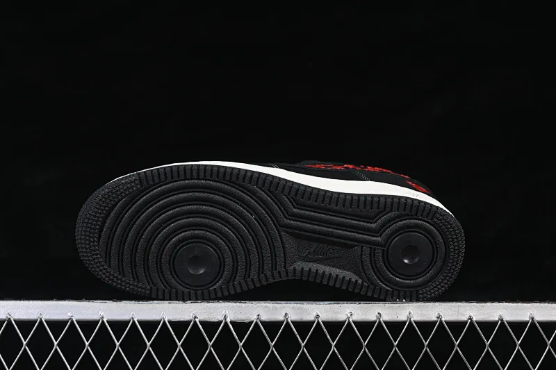 All categories Nk Air Force 1 Air Force series Nk Air Force 1 Low Air Force low-top Nike Air Force 1'07 Low Rei Kawakubo co-branded matte black and red love Air Force 1 low-top casual sneakers LD1999-007
